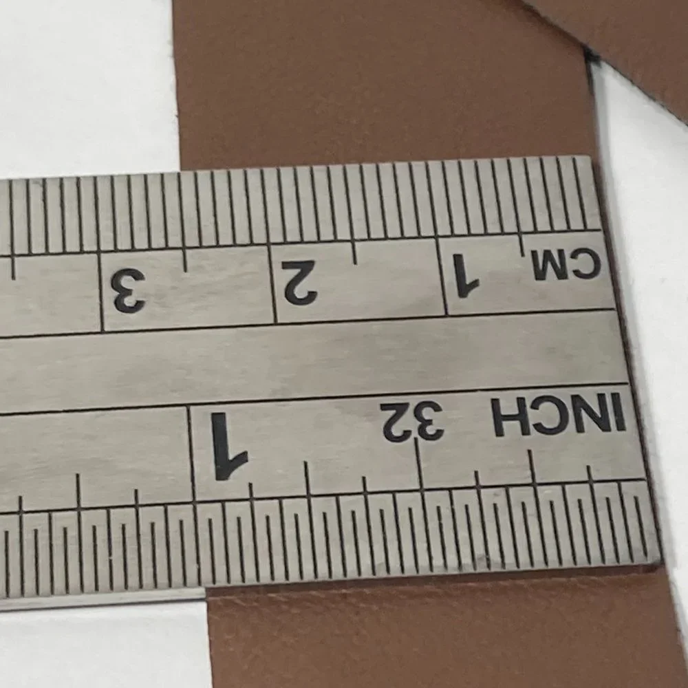 Brown Faux Leather 100% Polyester Craft Sewing Trim Ribbon 1